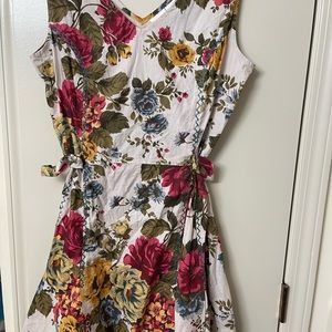 Newport  red and yellow sleeveless dress. Size 18